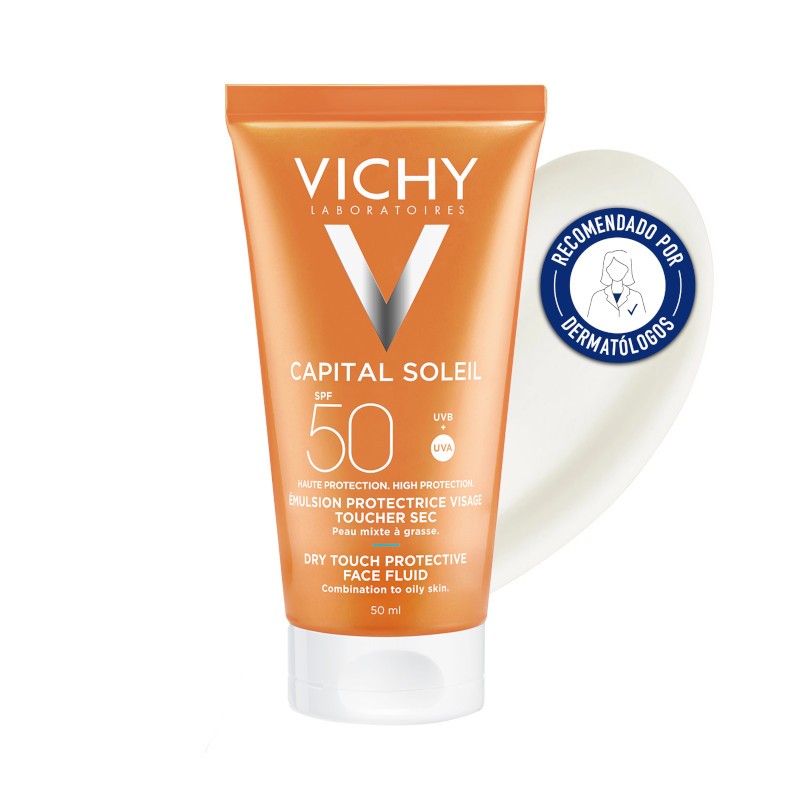 VICHY Capital Soleil Emulsión Facial Tacto Seco SPF50 50ml-1