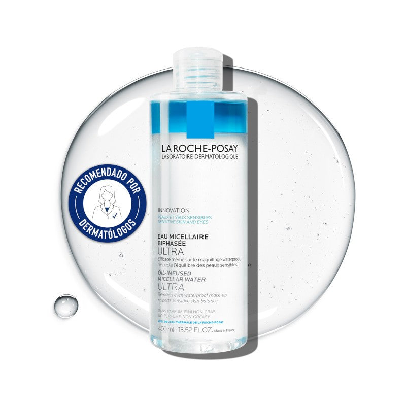 LA ROCHE POSAY Agua Micelar Bifásica Ultra Piel Sensible 400ml-1