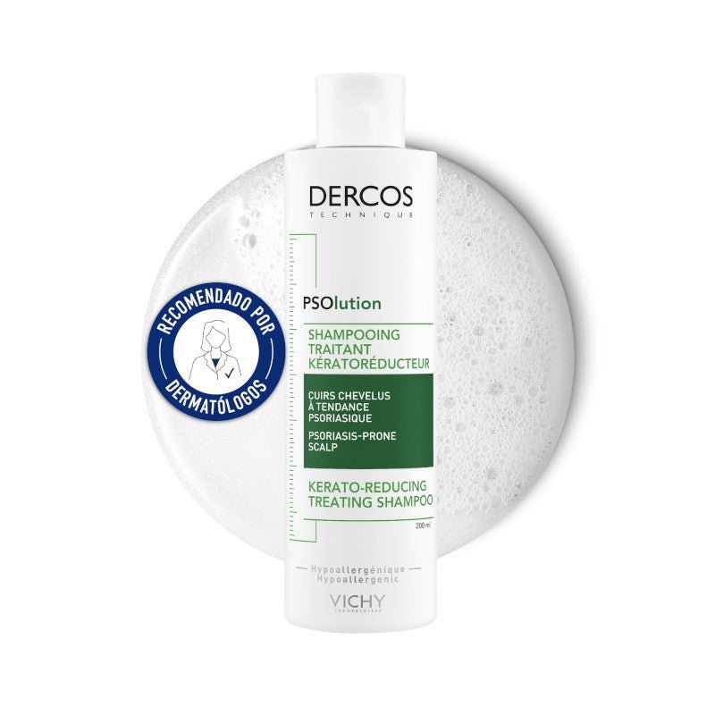 VICHY Dercos PSOlution Champú de Tratamiento Keratorreductor Duplo 2x200ml-2