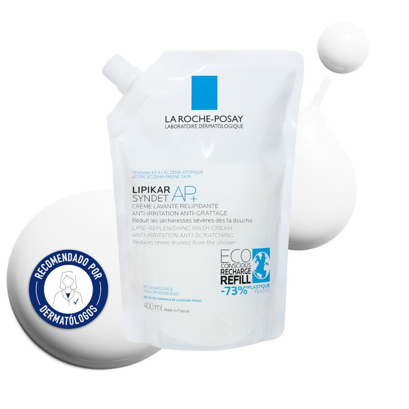 LIPIKAR Syndet AP+ Refill 400ml - LA ROCHE POSAY-1