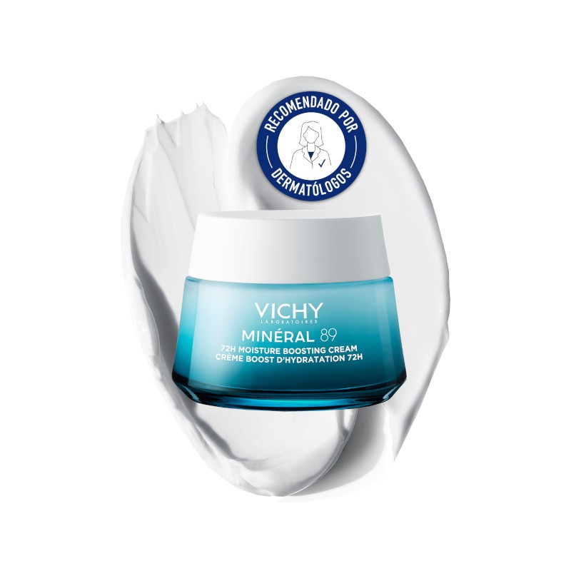 VICHY Minéral 89 Crema Potenciadora Hidratante 72H Ligera 50ml-1