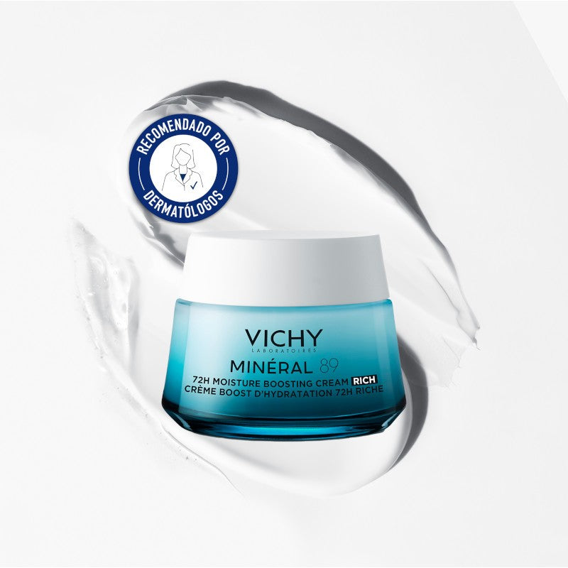 VICHY Minéral 89 Crema Potenciadora Hidratante 72H Rica 50ml-1