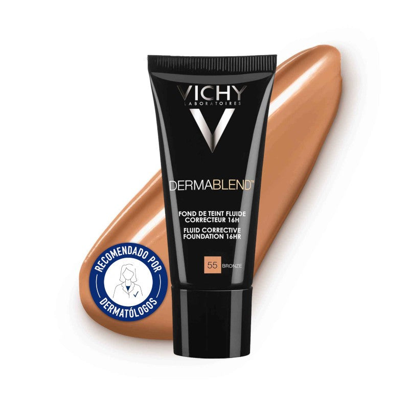 Vichy Dermablend Fond De Teint Correcteur Spf35 55-Bronze 30ml-1