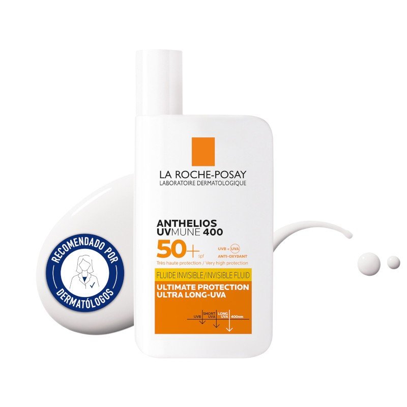 ANTHELIOS UV-MUNE 400 Fluido Invisible (SPF50+) + Leche Solar Sin Perfume SPF50+-2