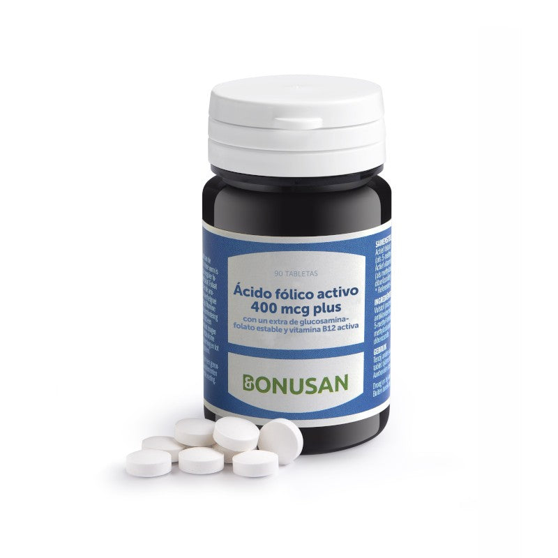 Bonusan Ácido Fólico Activo 400 Mcg Plus 90 Tabletas-2