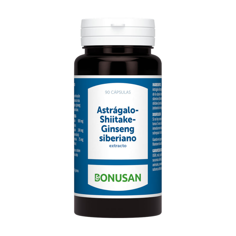 Bonusan Astragalo-Shiitake-Ginseng Siberiano 90 Cápsulas-2