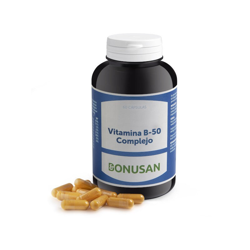 Bonusan Vitamina B-50 Complejo 60 Cápsulas-2