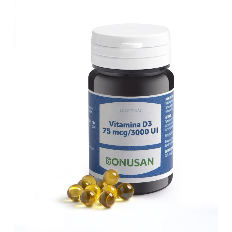 Bonusan Vitamina D3 75 Mcg / 3000 Ui 60 Cápsulas De Gel-1