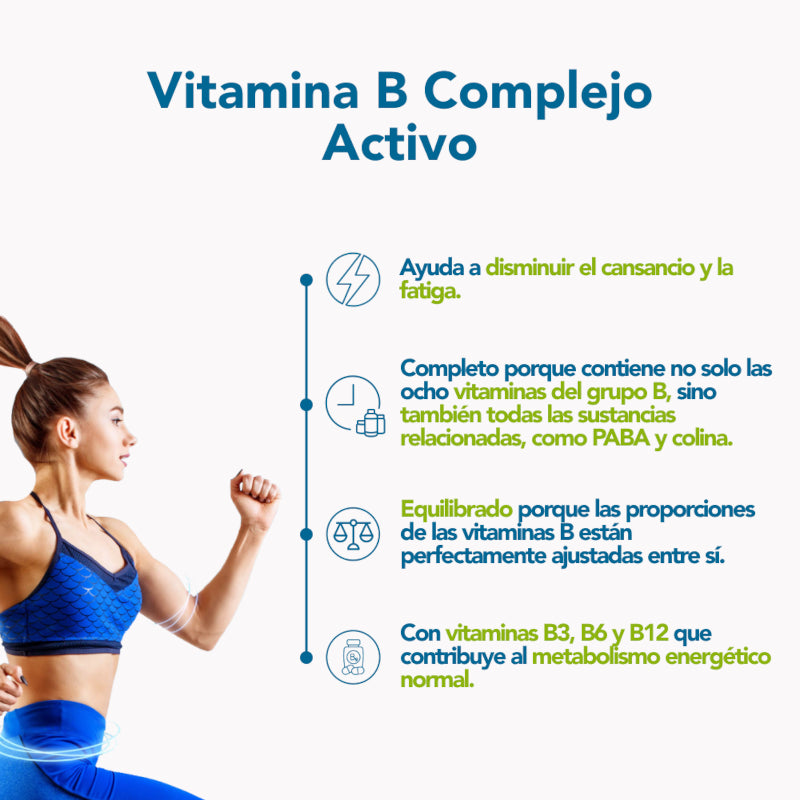 Bonusan Vitamina B Complejo Activo 60 Cápsulas-2