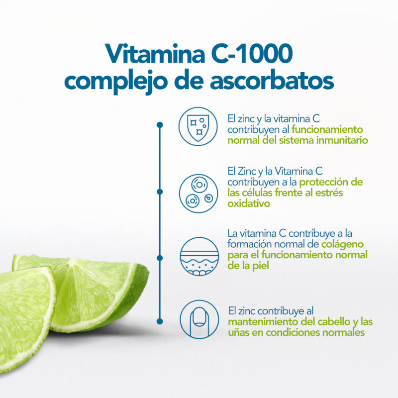 Bonusan Vitamina C-1000 Complejo De Ascorbatos 180 Comprimidos-4