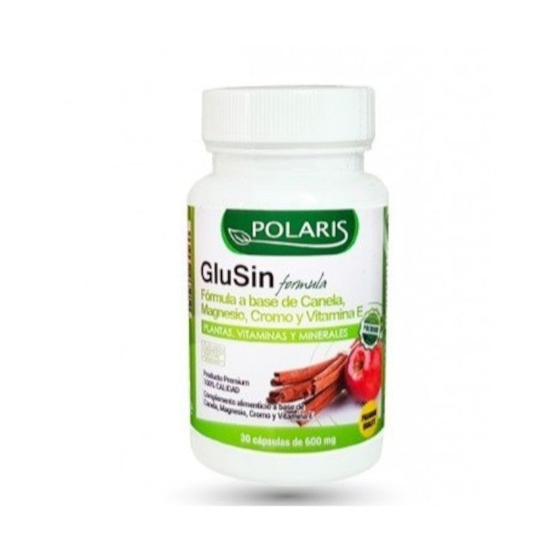 Polaris GluSin (Canela + Magnesio) 600 mg 30 Cápsulas-1