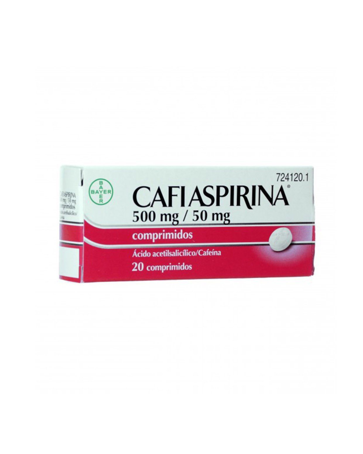 BAYER Cafiaspirina 500mg/50mg 20 Comprimidos-1