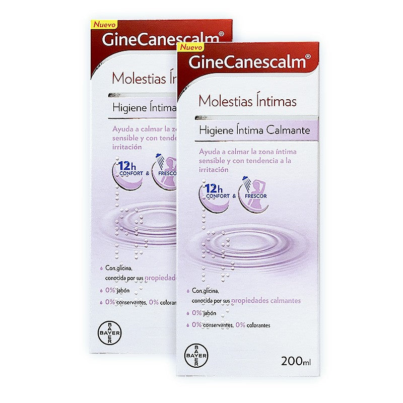 GINECANESCALM Duplo Gel Higiene Íntima Calmante 2x200ml-1