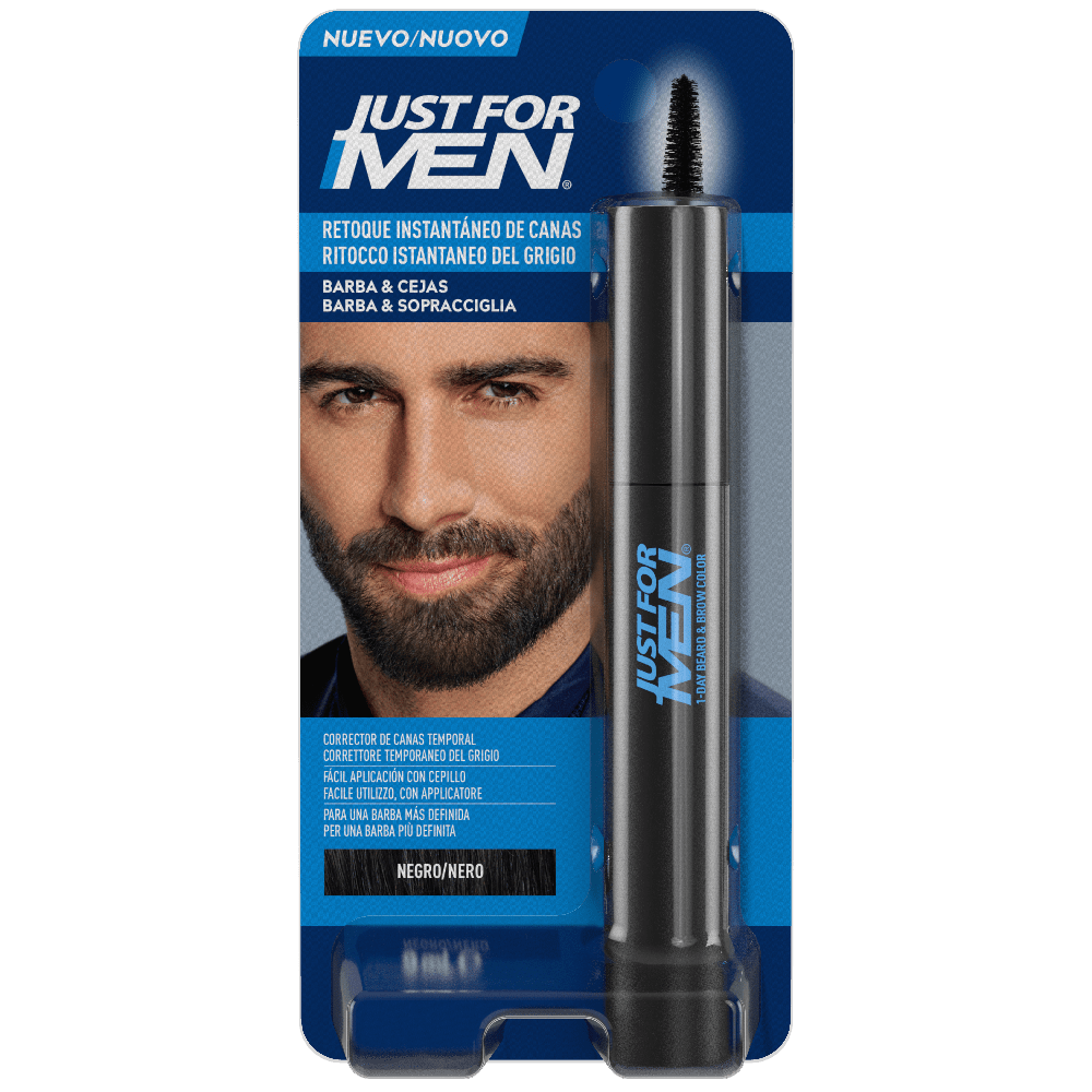 Just for Men Corrector de Canas Barba y Cejas Negro 9g