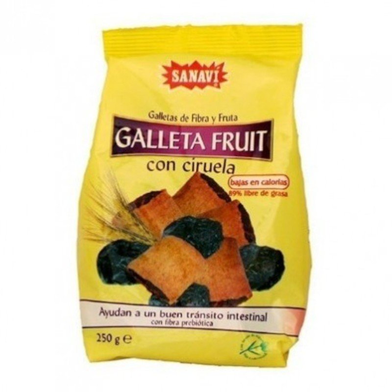 Sanavi Gallefruit Galleta Ciruela 250 g-1