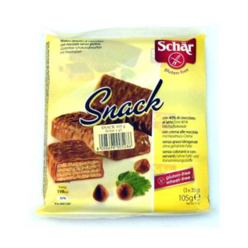 Schar Snack Barquillos de Chocolate 35 g 3 Unidades-1