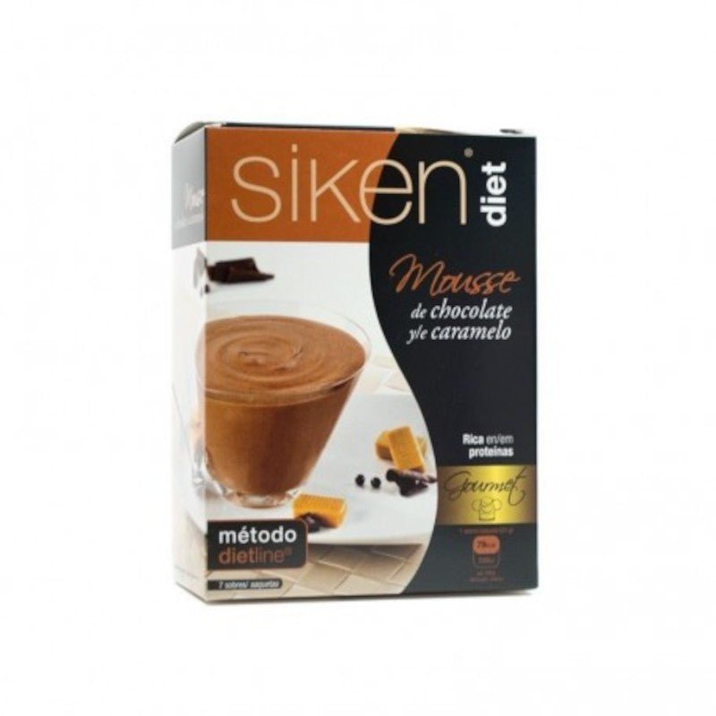 Siken Diet Mousse de Chocolate y Caramelo 7 Sobres-1
