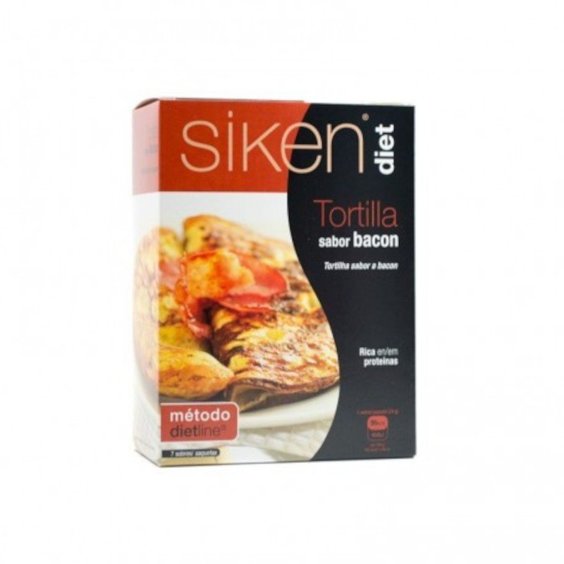 Siken Diet Tortilla Sabor Bacon 7 Sobres-1