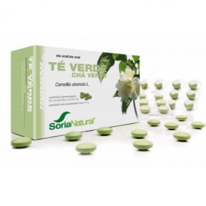 Soria Natural Té Verde 600 mg 60 Comprimidos-1