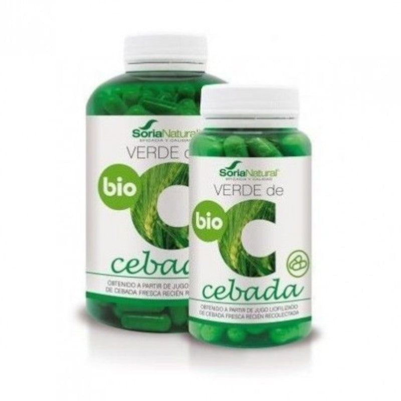 Soria Natural Verde Cebada Bio 630 mg 80 Cápsulas-1