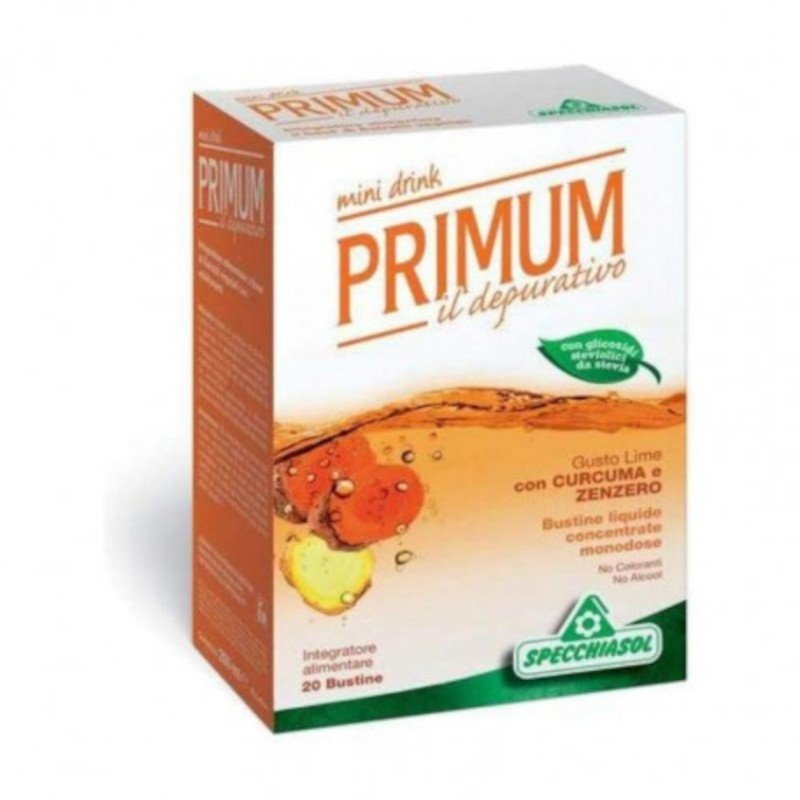 Specchiasol Primum Depurativo Cúrcuma Jengibre Mini Drinks 15 Sobres-1