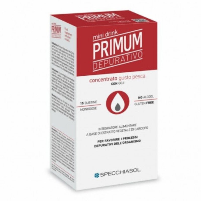 Specchiasol Primum Depurativo Melocotón Mini Drinks 15 Sobres-1