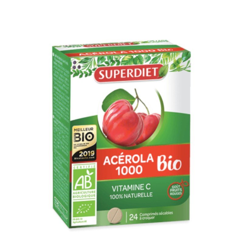 Superdiet Acerola 1000 Bio 24 Comprimidos Masticables-1
