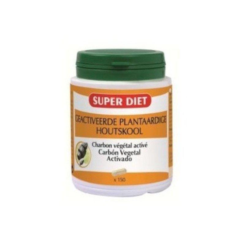 Superdiet Carbón Vegetal Activado Agbio 150 Cápsulas-1