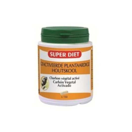 Superdiet Carbón Vegetal Activado Agbio 150 Cápsulas-1