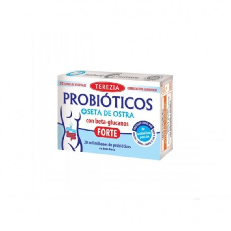 Terezia Probióticos + Seta de Ostra con Betaglucanos 10 Cápsulas-1