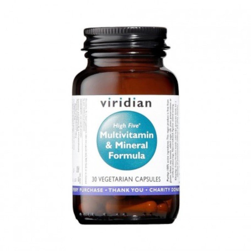 Viridian High Five Fórmula con Multivitaminas y Minerales 30 Cápsulas-1