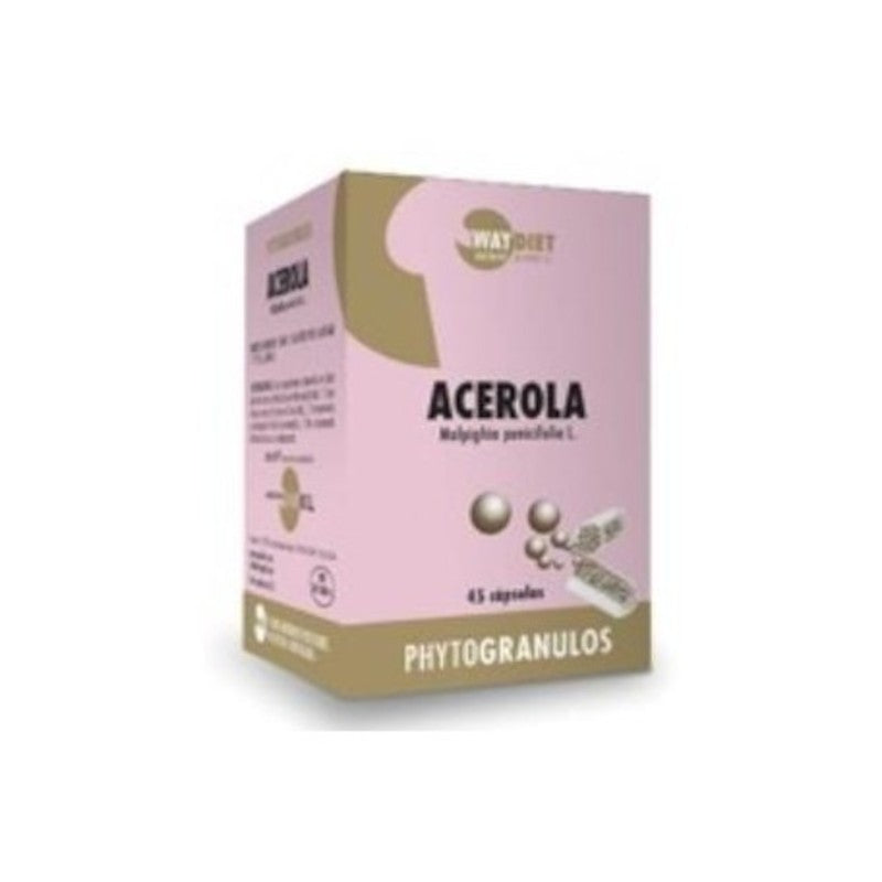 Waydiet Acerola Vitamina C 45 Cápsulas-1