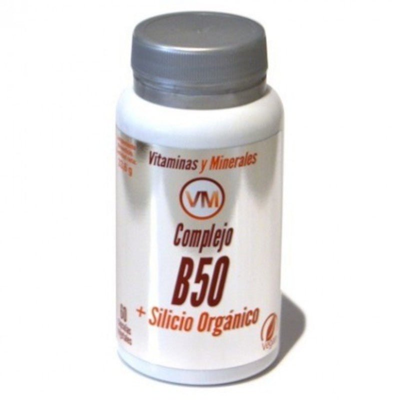 Ynsadiet Complejo B50 + Silicio Orgánico 60 Cápsulas-1