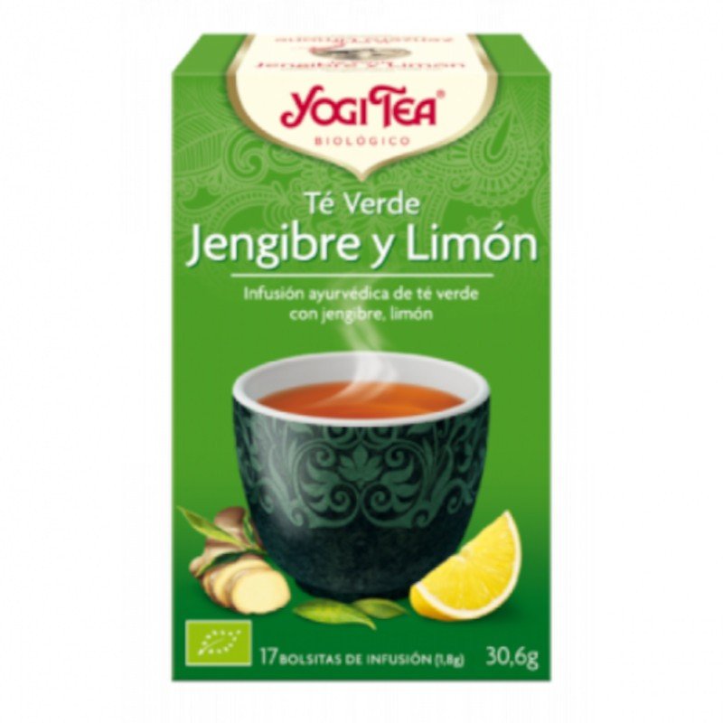 Yogi Tea Té Verde Jengibre Limón Eco 17 Bolsitas-1