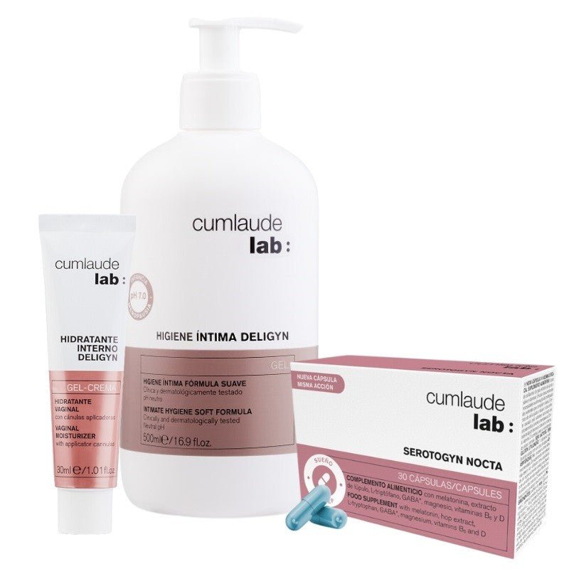 CUMLAUDE LAB Pack Menopausia Deligyn Gel + Hidratante + Serotogyn Cpsulas  - farma2go
