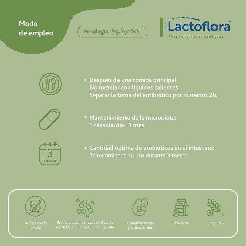 LACTOFLORA Protector Inmunitario Adultos 2x30 Caps【PACK AHORRO】-5