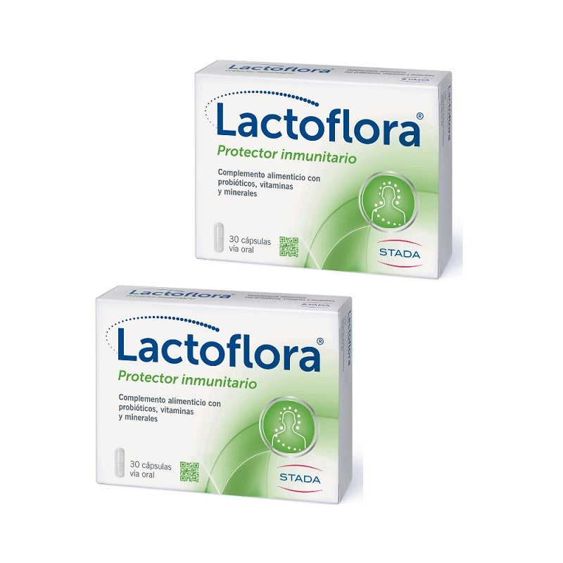 LACTOFLORA Protector Inmunitario Adultos 2x30 Caps【PACK AHORRO】-1