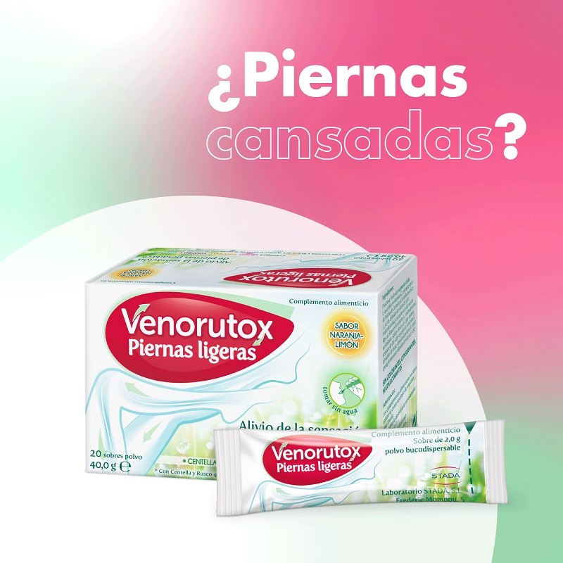 Venorutox Piernas Ligeras 2x20 Sobres【PACK AHORRO】-2