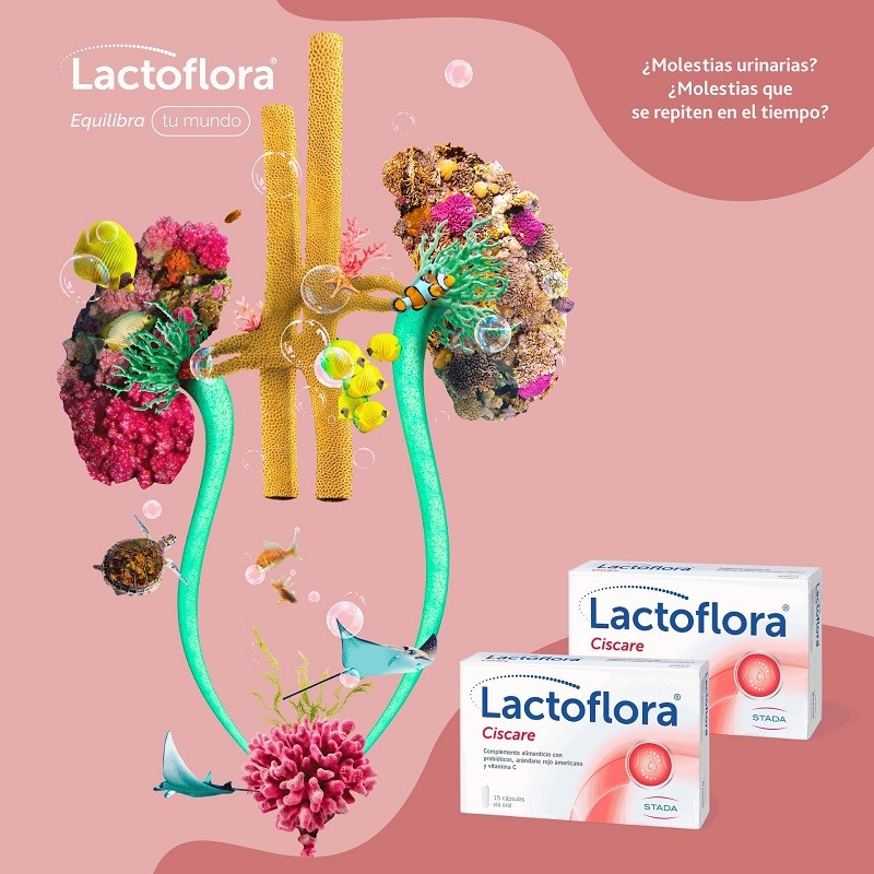 LACTOFLORA Ciscare Probiótico Arándano Rojo 30 caps + Protector Íntimo 20 caps-2