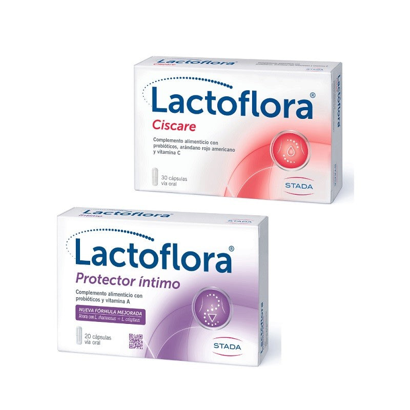 LACTOFLORA Ciscare Probiótico Arándano Rojo 30 caps + Protector Íntimo 20 caps-1