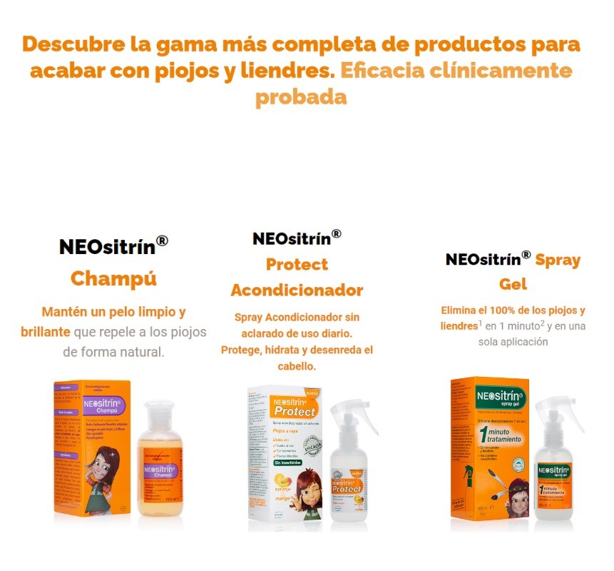 NEOSITRIN Protect Spray Acondicionador + Champú Antipiojos + Spray Gel Antipiojos-5