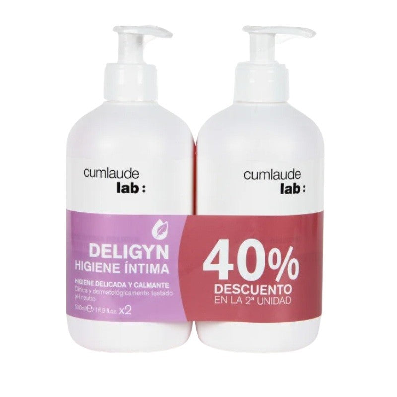 Deligyn Higiene Íntima CUMLAUDE LAB Duplo Oferta 2x500ml-1