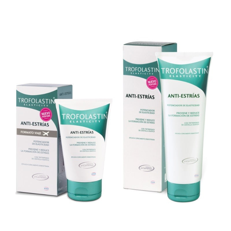 TROFOLASTIN Anti-Estrías 250ml + Trofolastin Antiestrías 100ml formato viaje-1