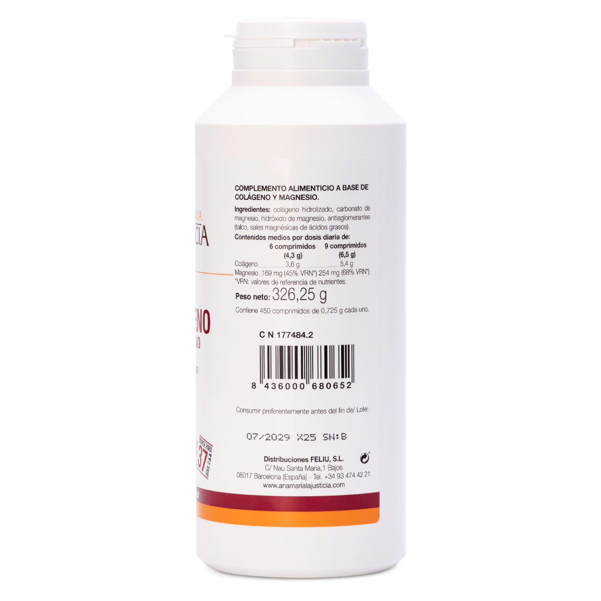 Ana María Lajusticia Colagénio + Magnésio 450 comprimidos