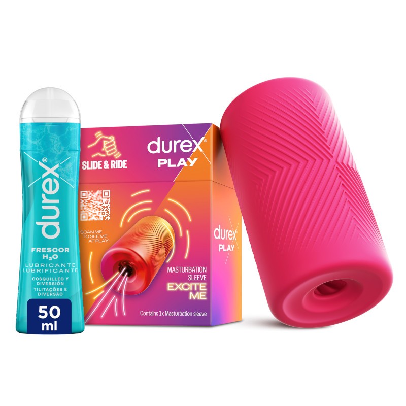 DUREX Pack Masturbador Slide & Ride + Lubricante Efecto Frescor 50ml-1