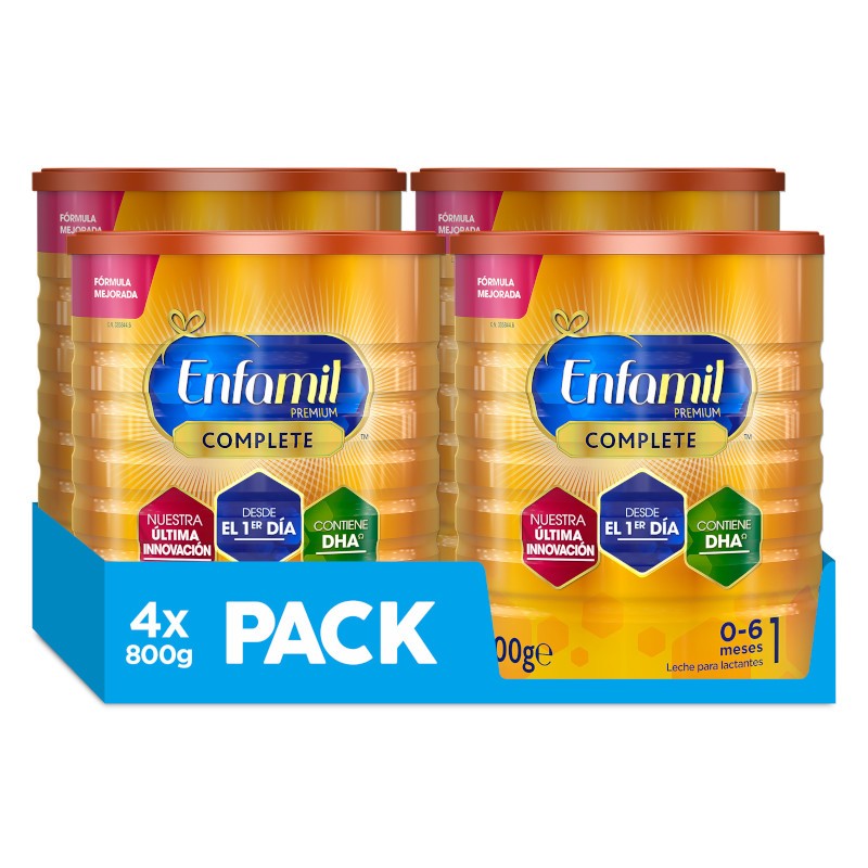 Enfamil 1 Pack 4x800gr Premium Complete Leche Infantil-1
