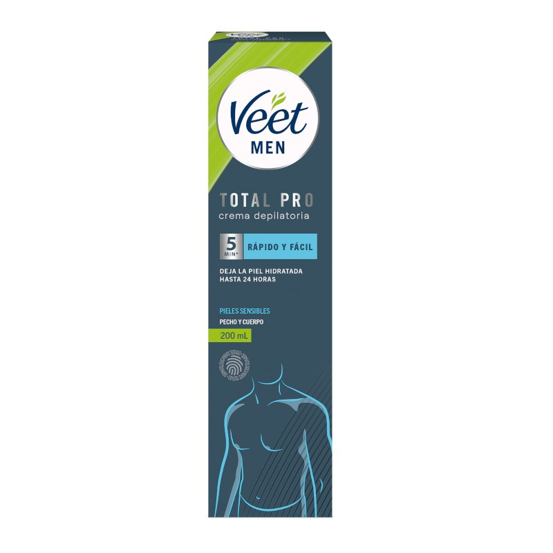 VEET Men Crema Depilatoria Piel Sensible Cuerpo 200ml-1