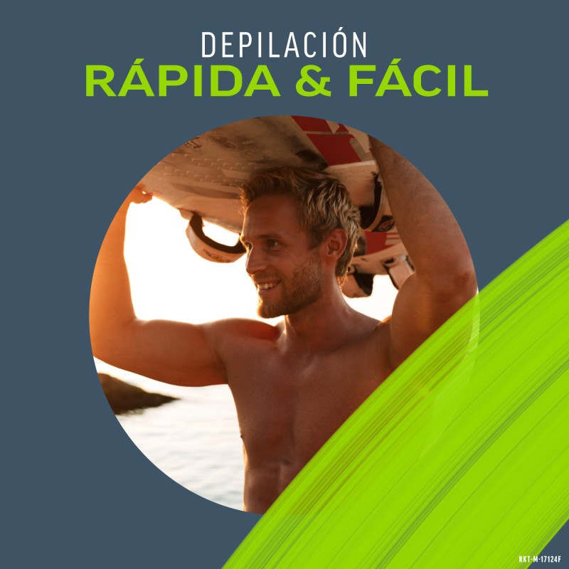 Veet Men Kit de Depilación Crema Depilatoria 100ml + Bálsamo Post-Depilación 50 ml-8