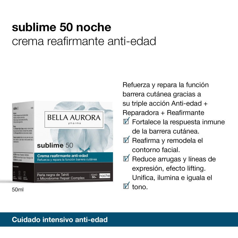 BELLA AURORA Sublime 50 Crema Reafirmante Noche 50ml-2