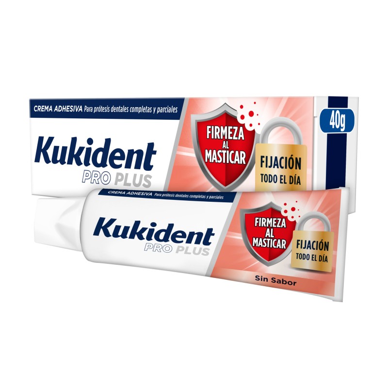 KUKIDENT Pro Plus Firmeza al Masticar Duplo 2x40g